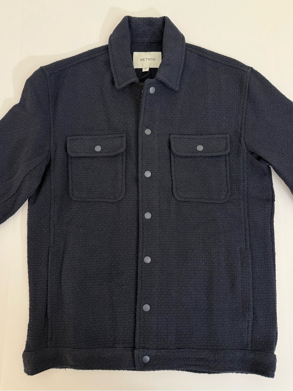Method Navy Lightweight Trucker Style Overshirt or Shacket Men’s Medium